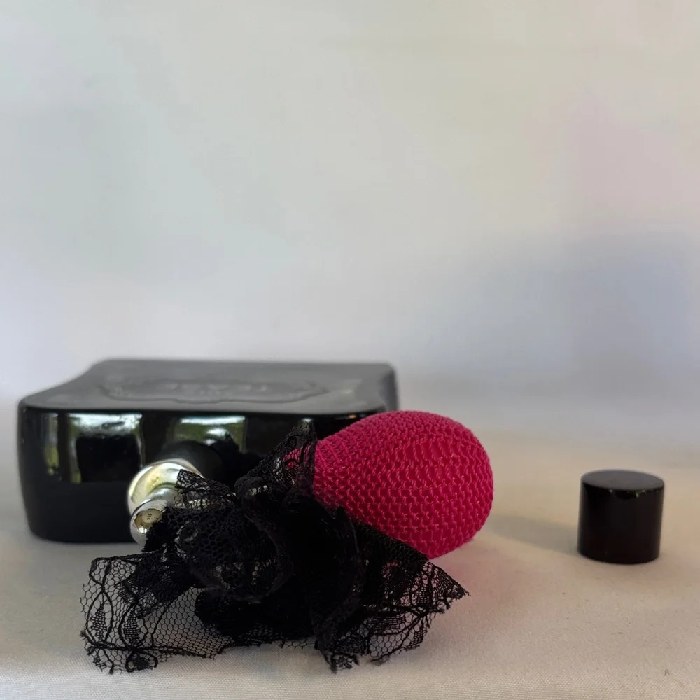 EMPTY BOTTLE VICTORIA’S SECRET NOIR TEASE EAU DE PARFUM BLACK PINK WITH ATOMIZER - Picture 10 of 13